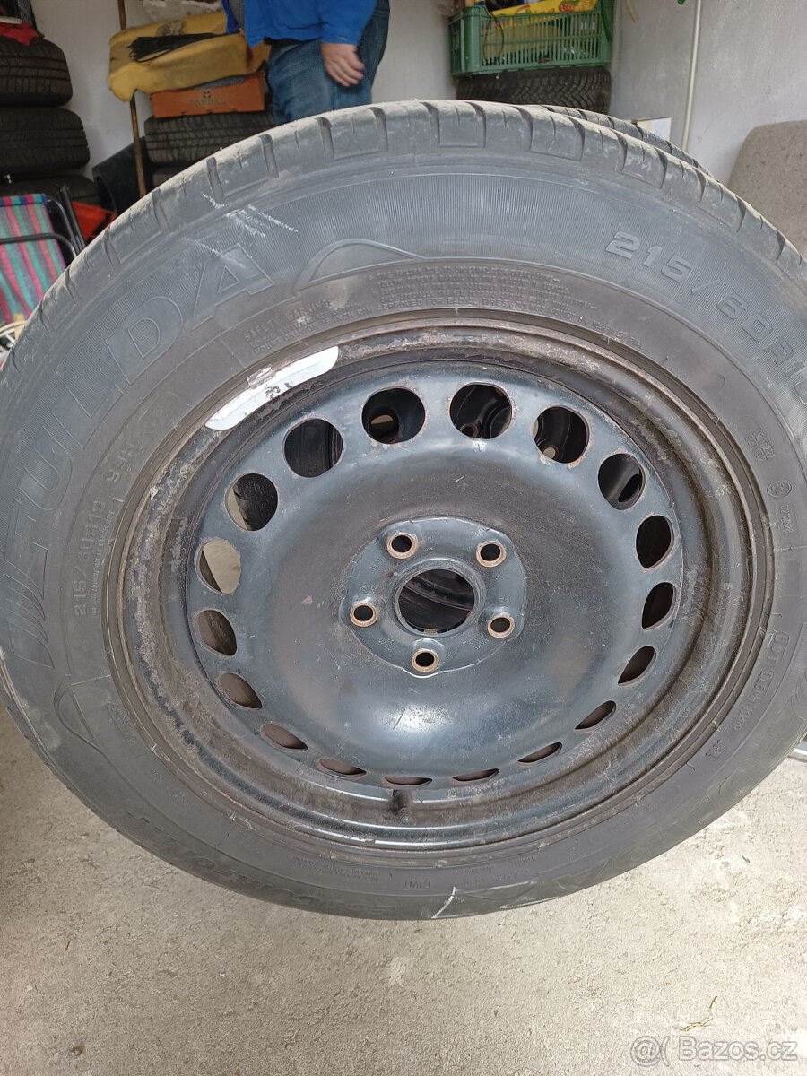 Letní pneu s plechovými disky 5x112 - 5