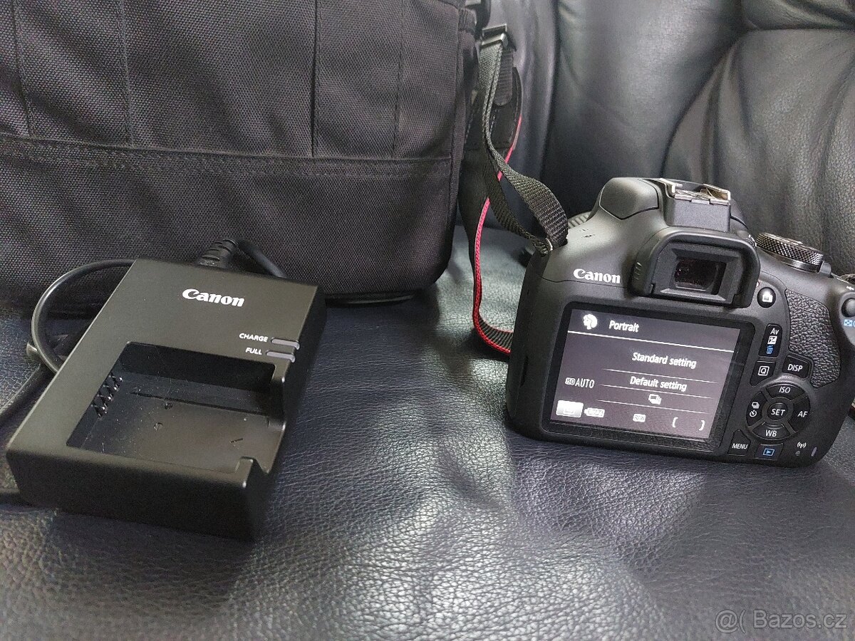 Foťák Canon EOS 2000D,objektiv Canon EOS 18-55mm, nabíječka - 5