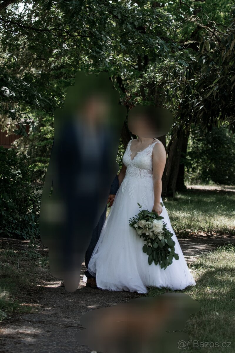 Svatební šaty vel.38-42 - 5