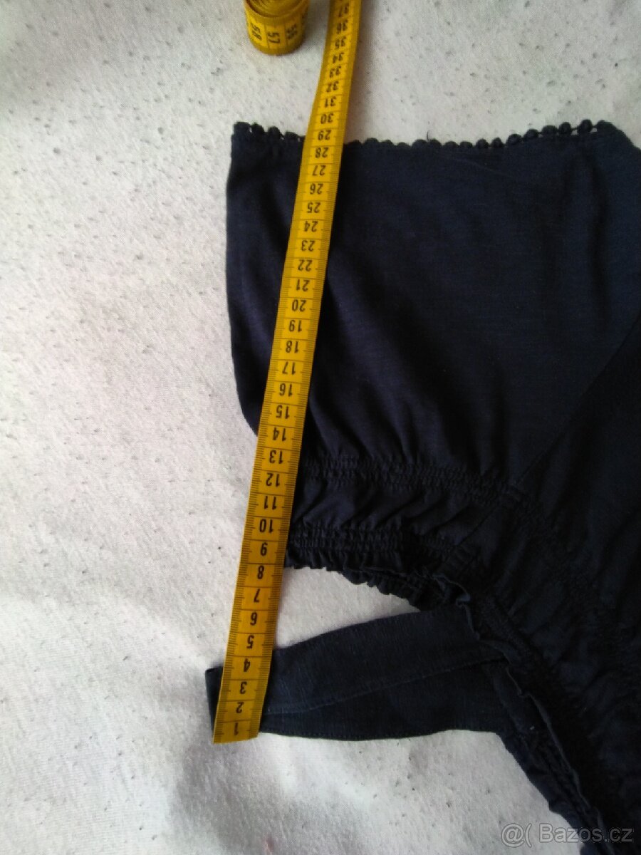 Tmavě modrá halenka vel.48-50 - 5