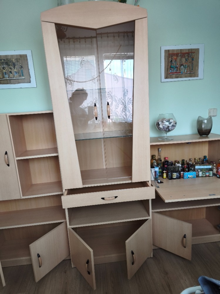 Obývací stěna světlý dub - 5