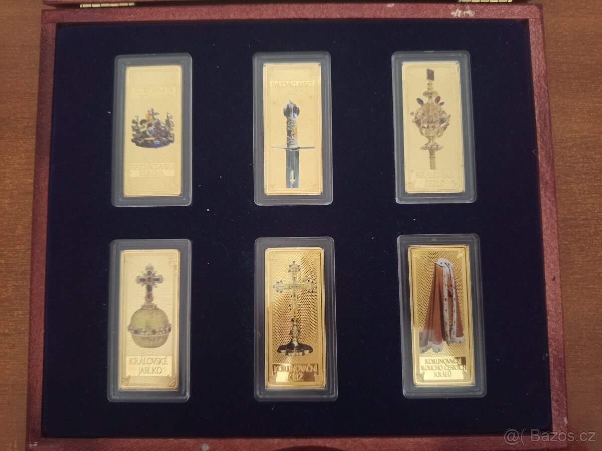 Edice pozl. cihličky 6x , mince 3x , 20 Kč bankovka UNC - 5