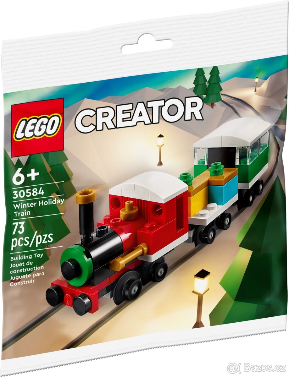 2x LEGO Creator 40700 Vánoční vláček + 30584 - 5