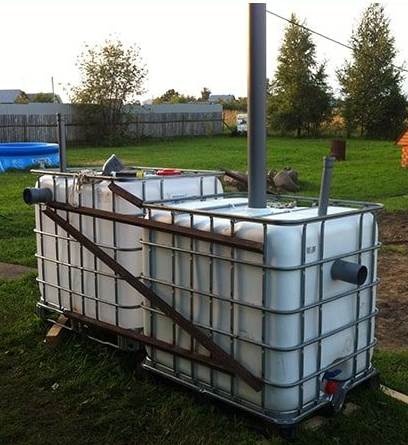 IBC nádrže na všechno černé bílé a klece - 5