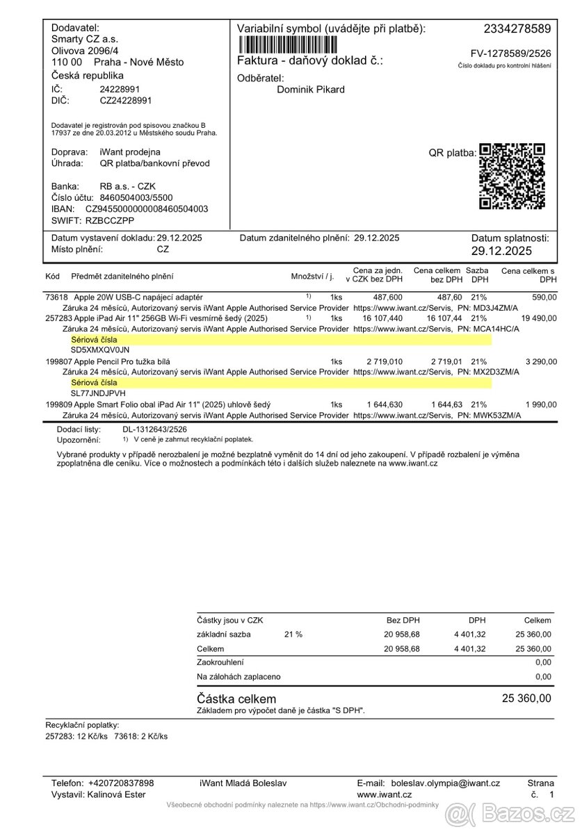 Apple Ipad Air 11” 256GB - 5
