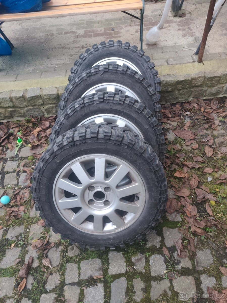 Alu kola Renault 4x100 r 15 + pneu - 5