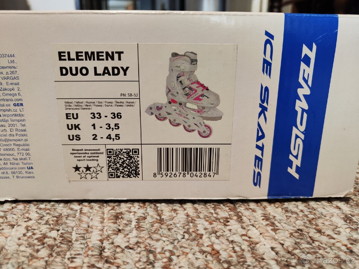 Rostoucí dívčí brusle na led i in-line 33-36 - 5