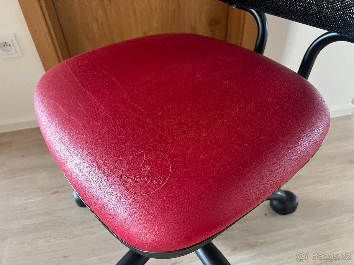 Kancelářská židle SpinaliS ERGONOMIC červená - 5
