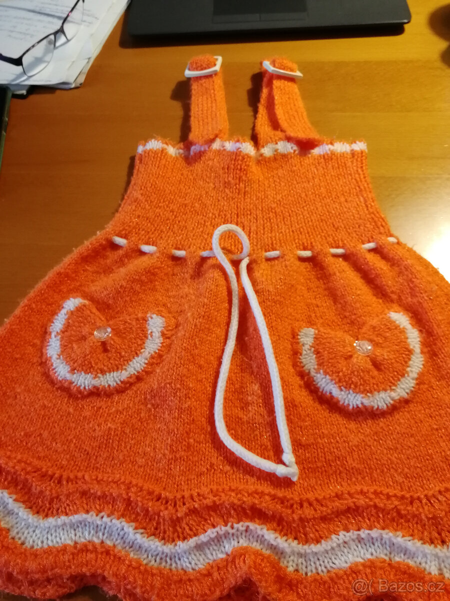 dám.+pá ručně pletené svetry, vlna na plet.předložka,čepice - 5