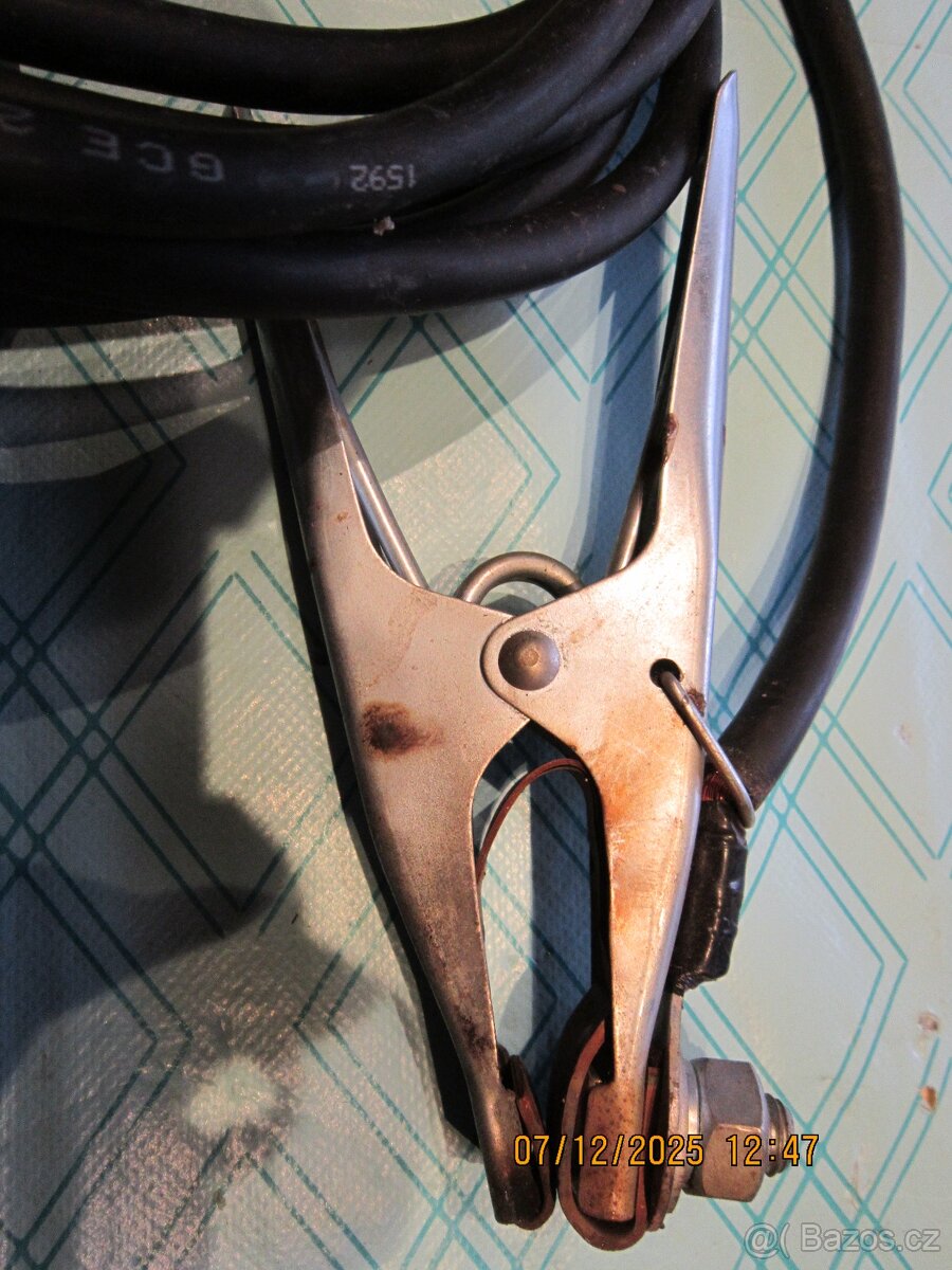 svařovací kabely 25mm2 včetně kleští - 5