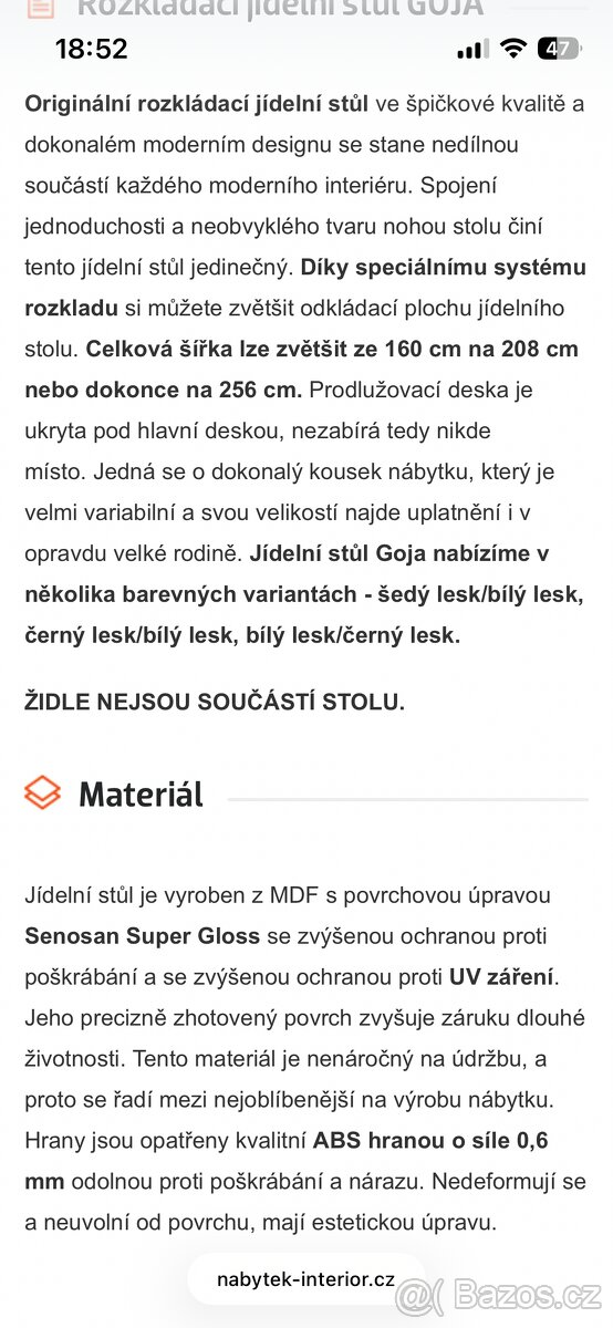 Stůl jídelní rozkládací kuchyňský - 5