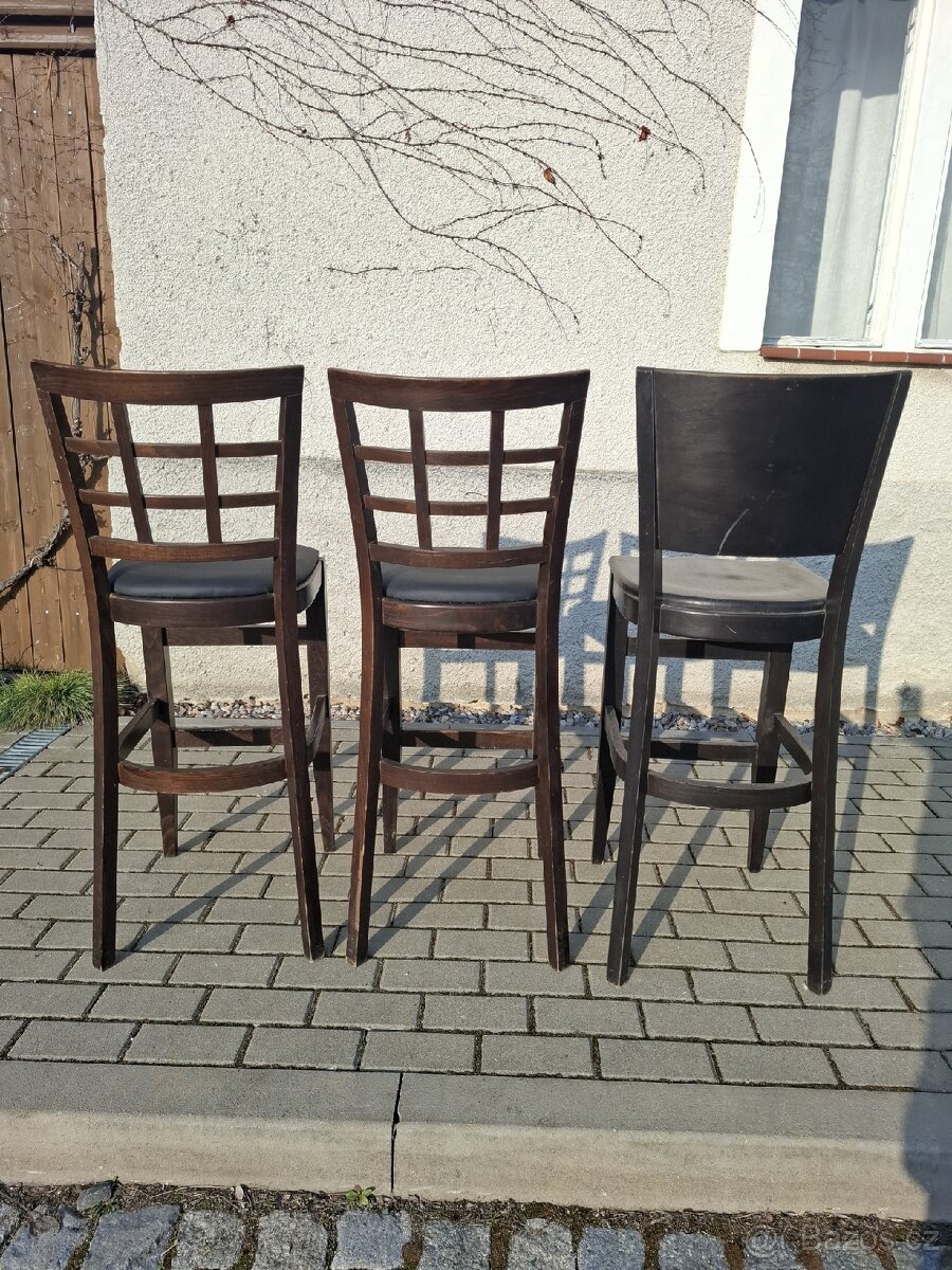 3x barové židle - 5