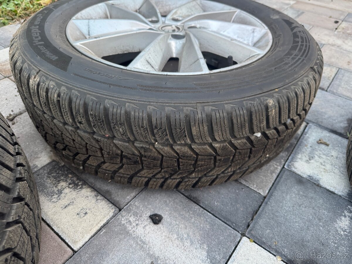 Alu kola + zimní pneu, kodiaq 5x112 - 5