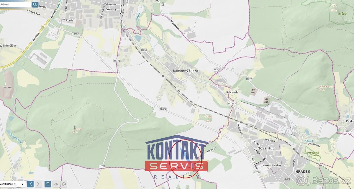 Zemědělský pozemek u obce Kamenný Újezd, ev.č. VŠ-7670 - 5