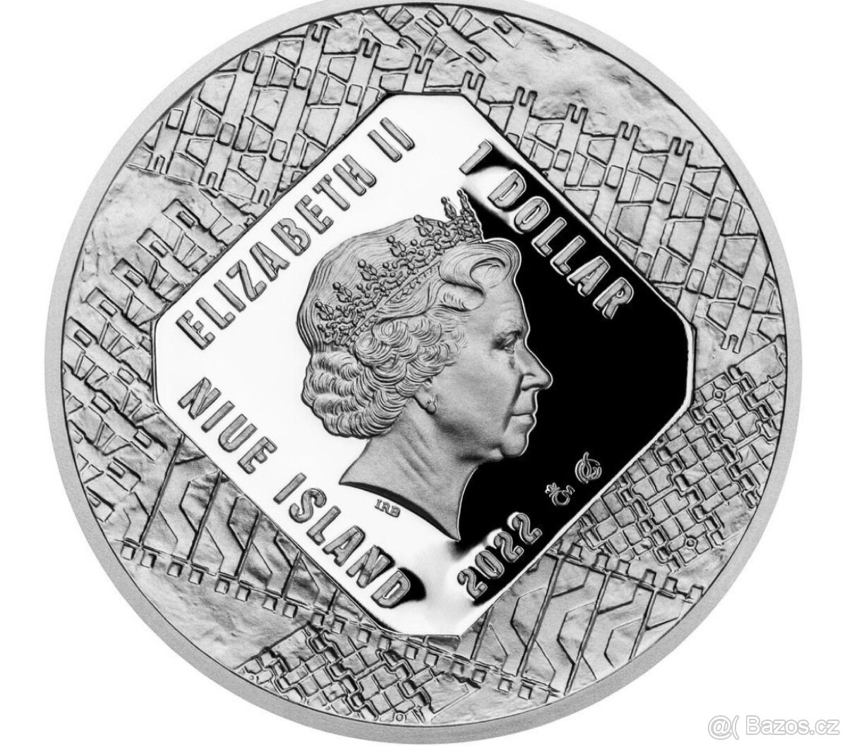 Obrněná technika - PzKpfw VI Tiger proof, stříbrná mince - 5