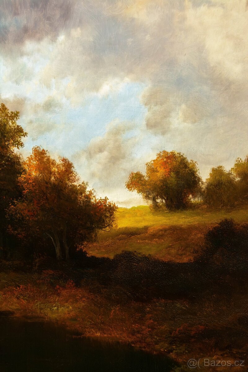 Krajina s řekou, G.Nesvadba, 1050 × 730 mm - 5