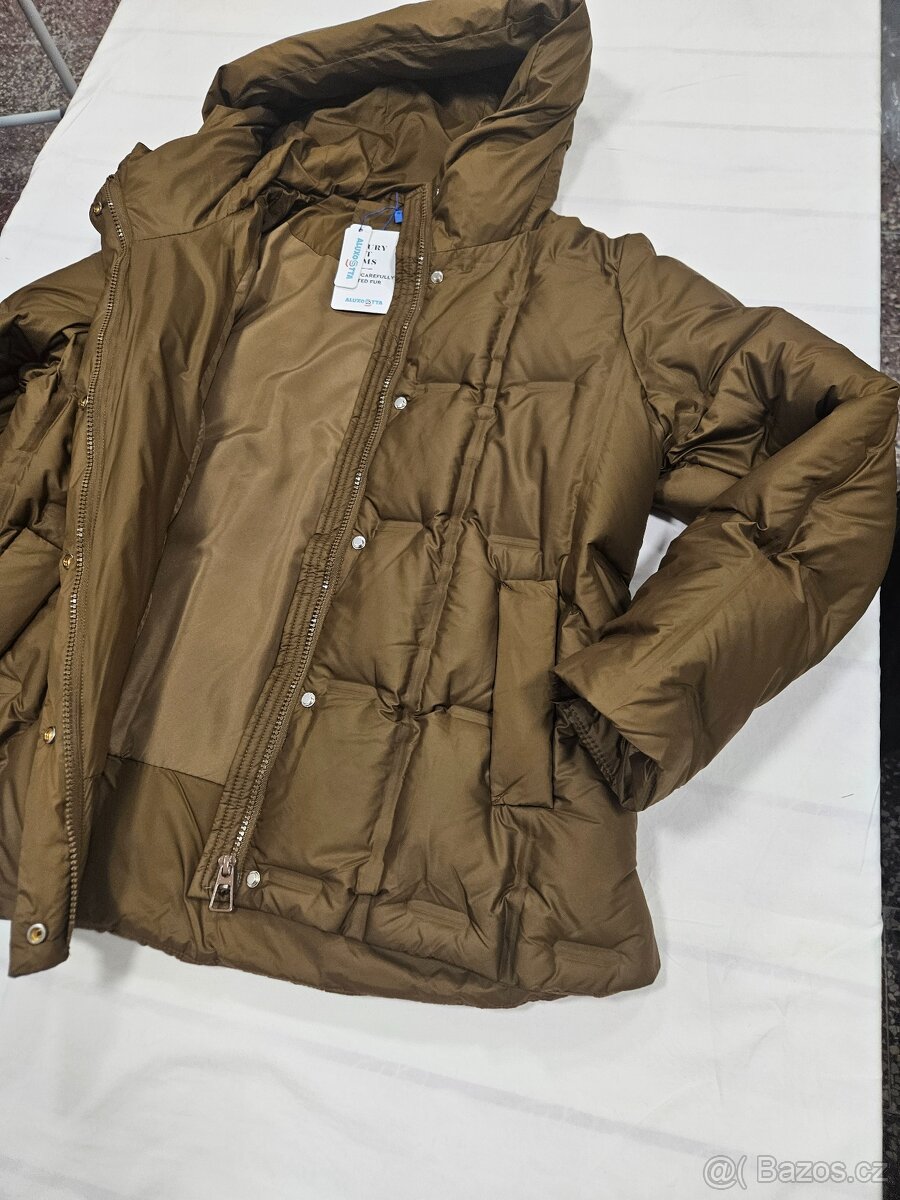 Lehká perová bunda s kapuci , nová - 5