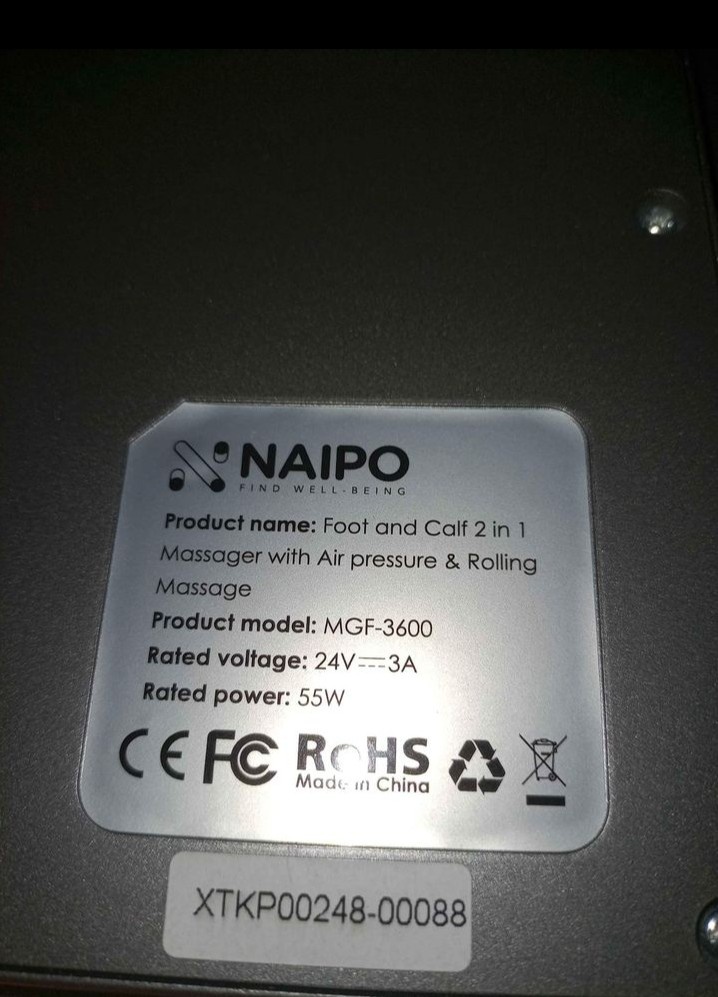 Masážní přístroj Naipo MGF-3600+masážní límec MGS-321 - 5