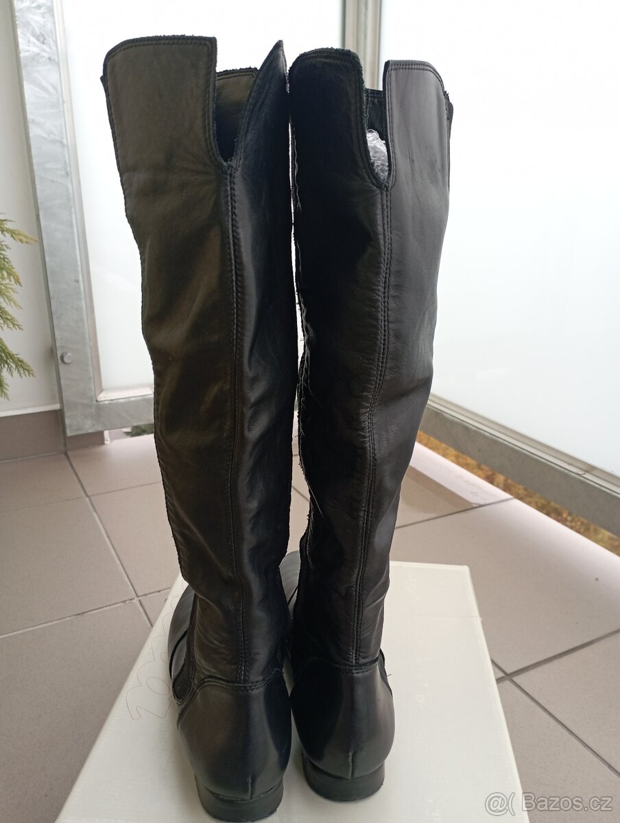 Dámské kožené kozačky - 5