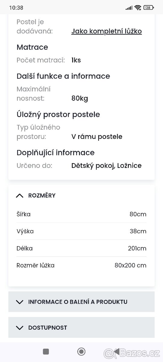 Válenda, postel - 5