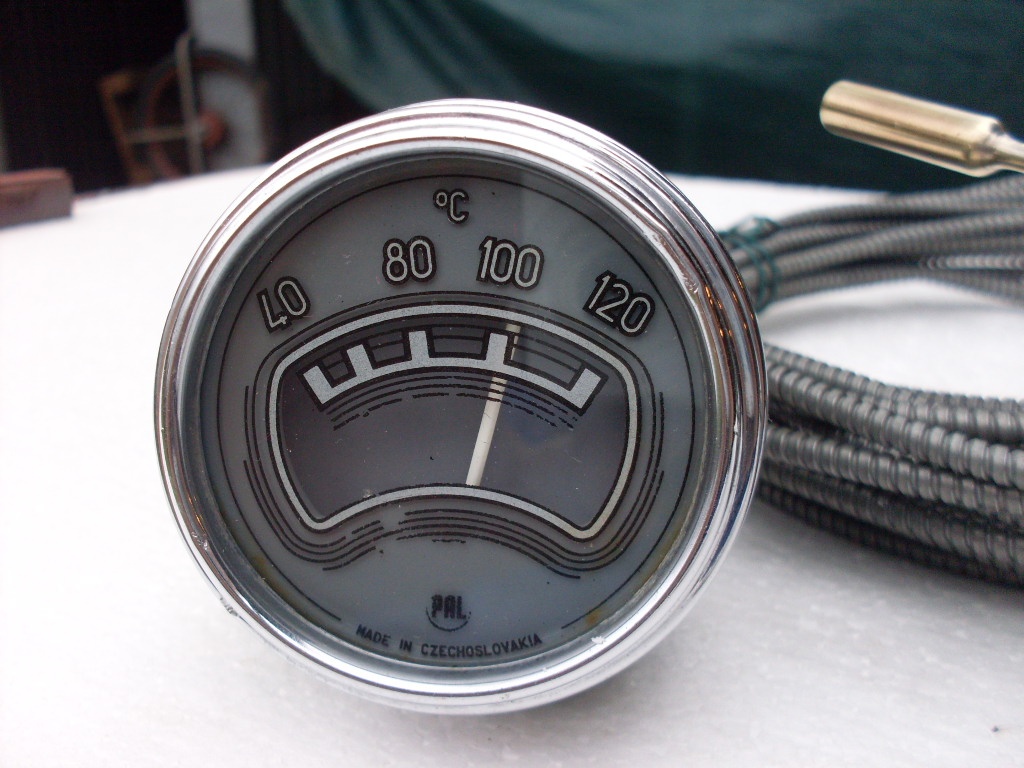 Prodám budík teploměru č.12- dlouhá kapilára 8,7m - 5