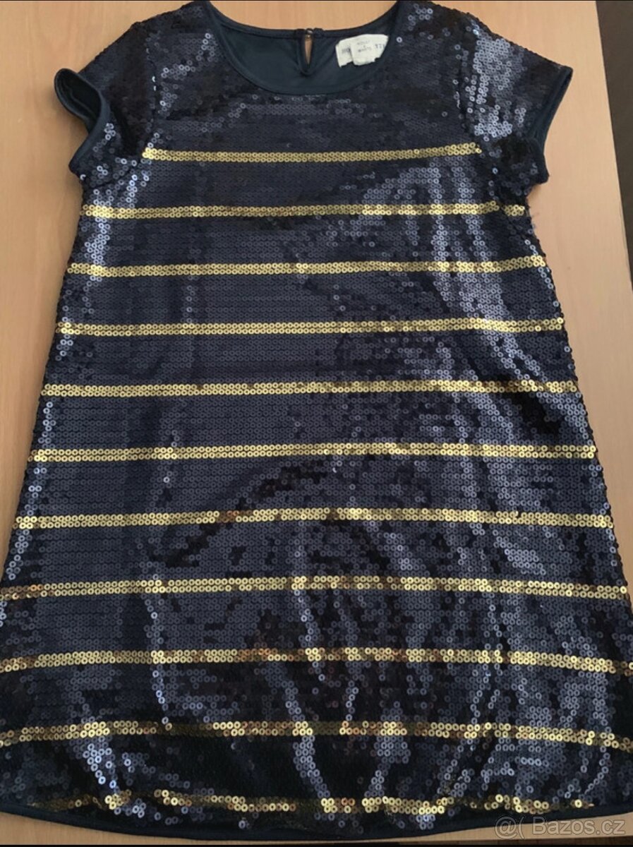 Vánoční, slavnostní šaty Lindex 134/140 - 5