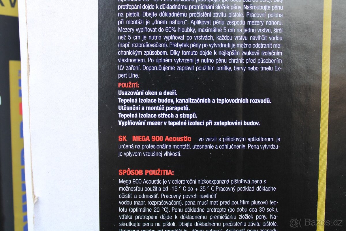 Celoroční montážní pěna Mega 900 - 5