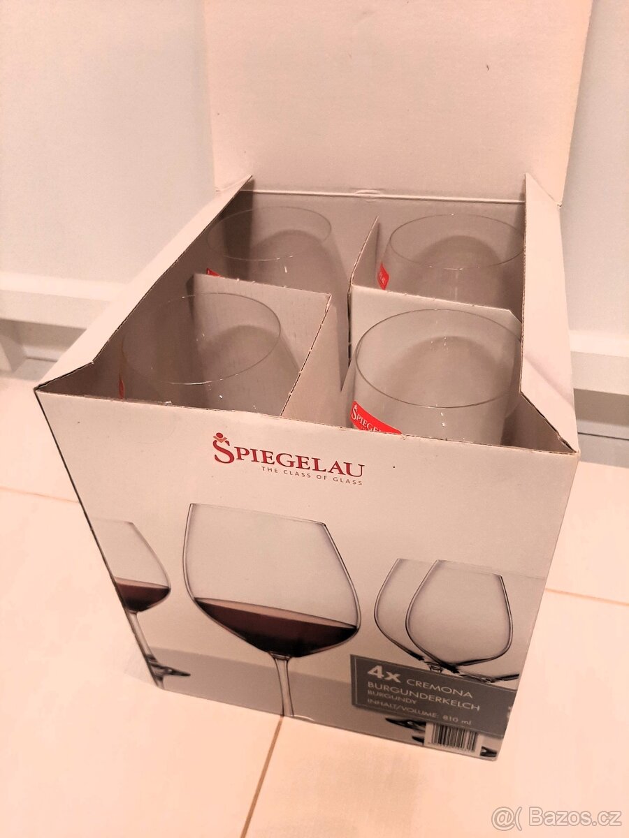 sklenice, skleničky na víno, Spiegelau 4 kusy - 5