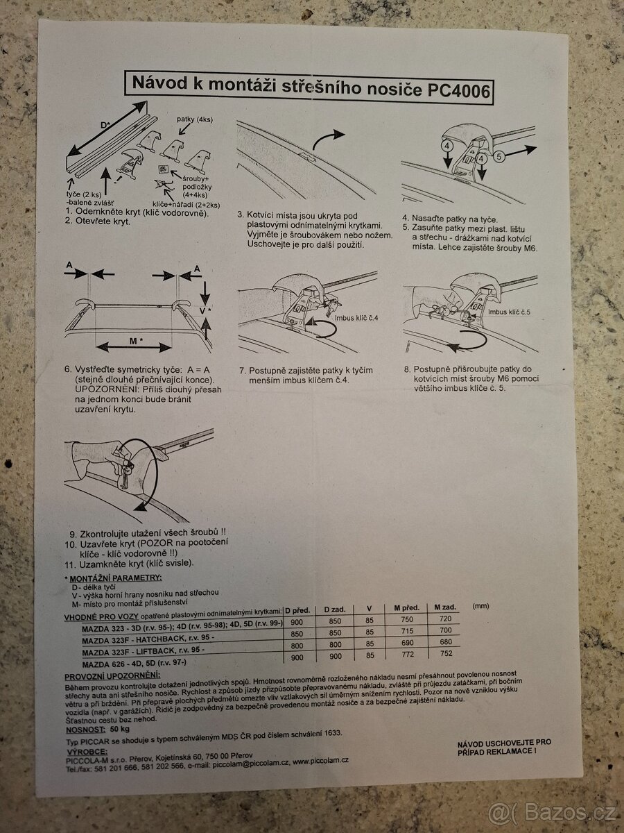 Střešní nosiš - 5