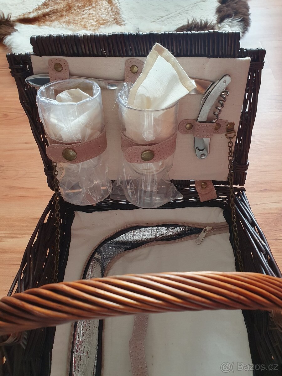 Piknikový koš s chladící taškou pro 2 osoby - 5