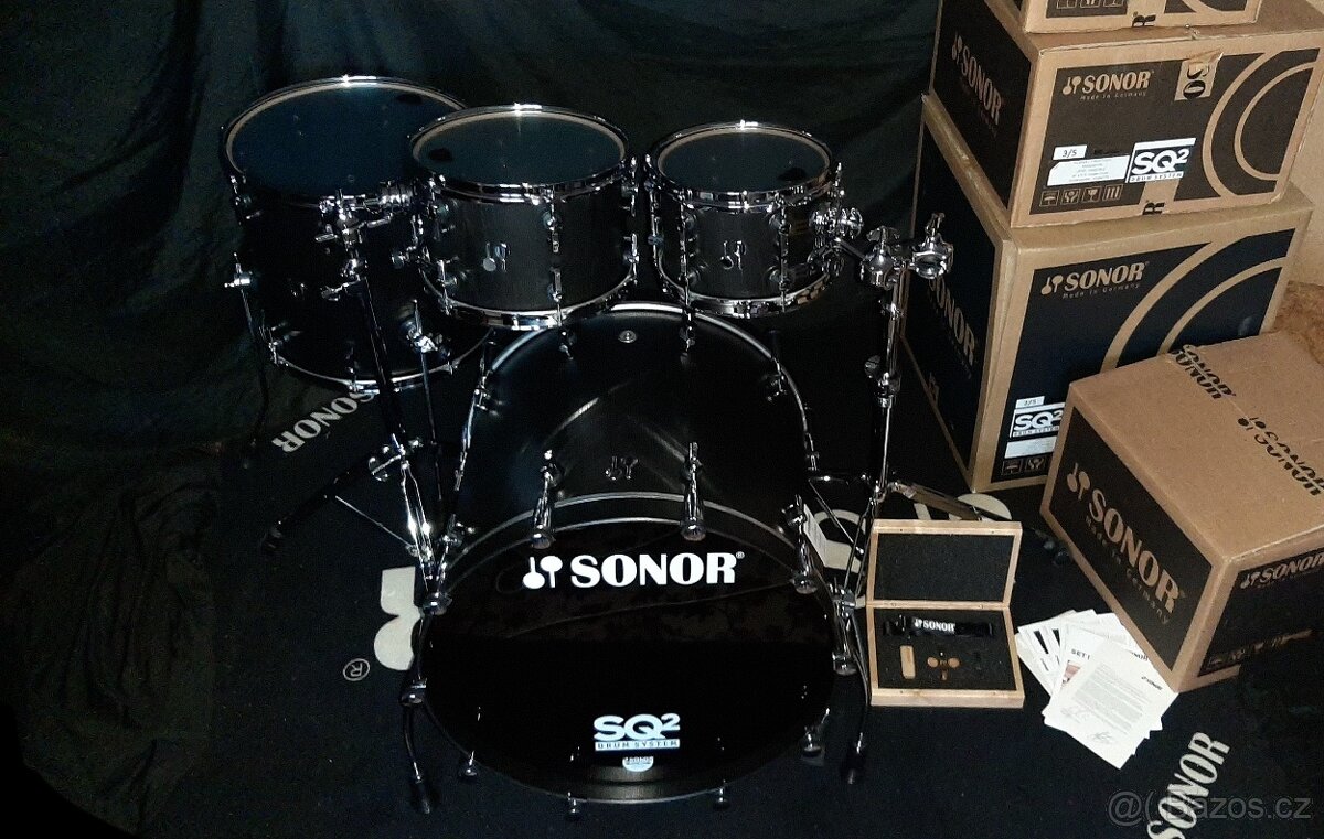 Prodám nové bicí Sonor SQ2, Vintage Onyx - 5