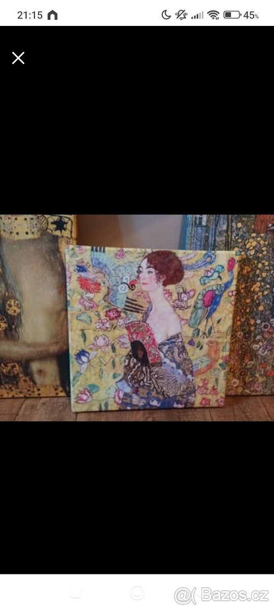 Reprodukce obrazů G.Klimta, 6ks -ozměry od 30x40 do 120x80cm - 5