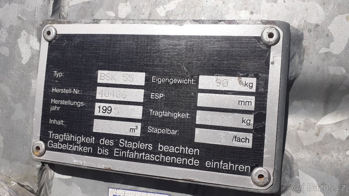 plechová bedna / kontejner - robustní konstrukce - 5