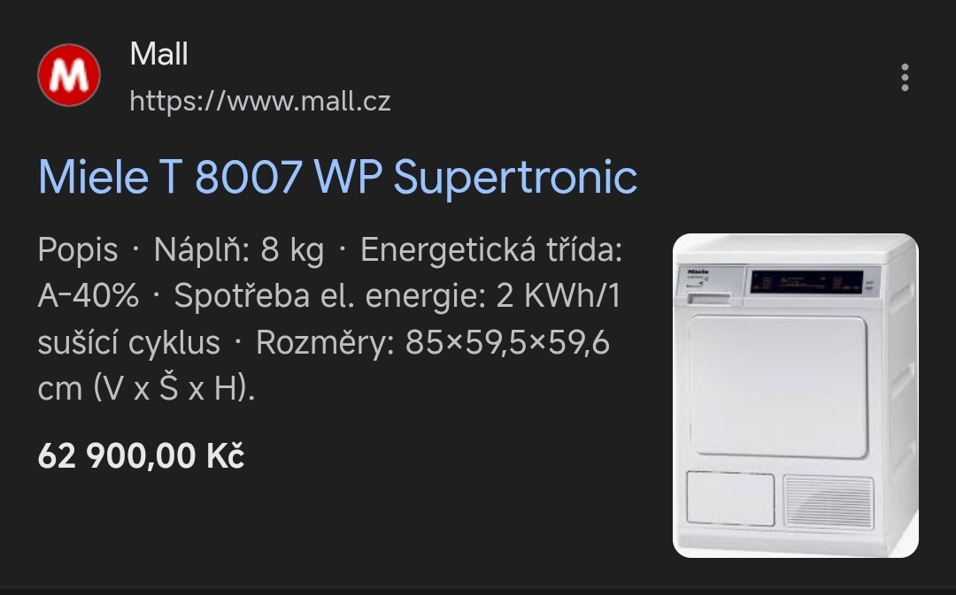 Miele T8007WP Made in Germany původní cena 62 900Kč - 5