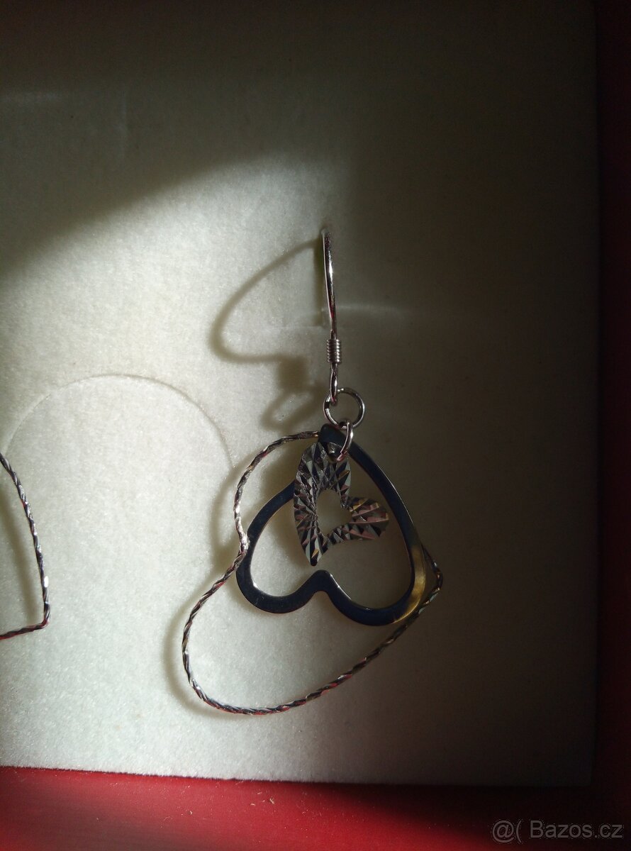 Stříbrné náušnice PRESENCE, Stříbrný náhrdelník SWAROVSKI - 5