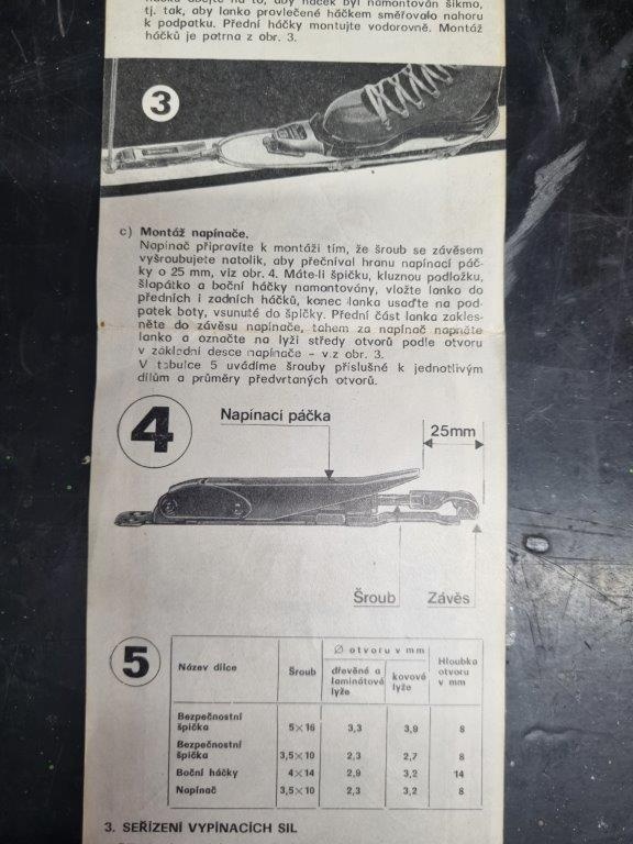 Prodám retro lyžařské vázání Massag 805 - dětské - 5