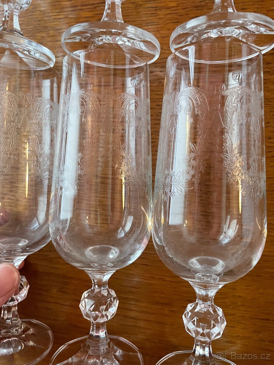 Broušené skleničky 6 kusů - 5