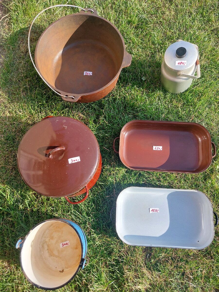 Retro kotlíky a nádobí. - 5