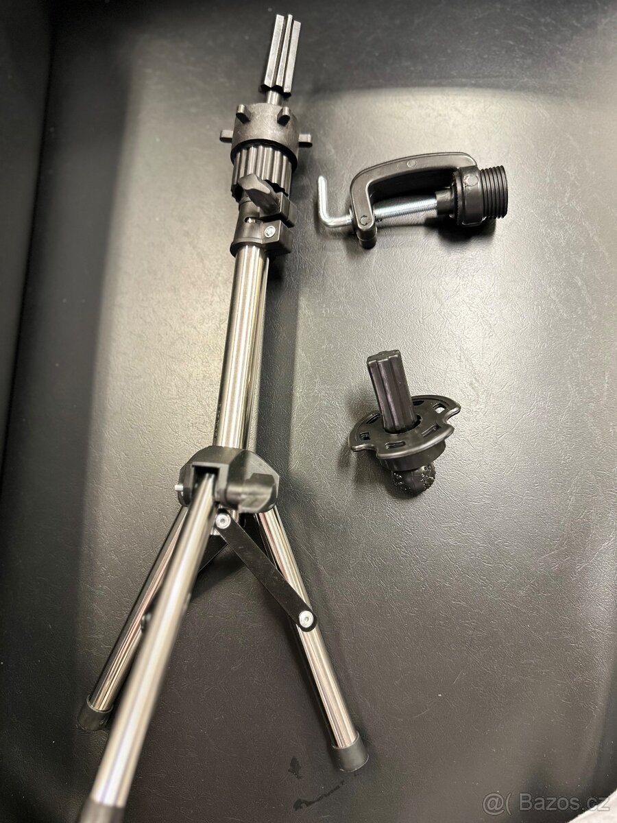 Trénovací hlava s termo vlasy + 2 stojany (na copánky, účesy - 5