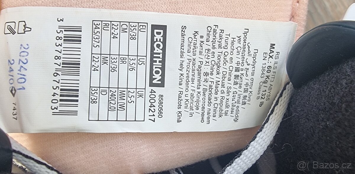 Kolečkové (inline) brusle Oxelo Fit 3 - 5