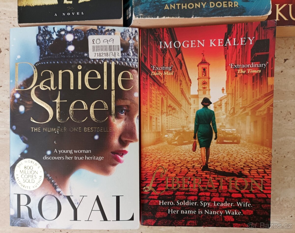 5 anglických knih, paperbacky - 5