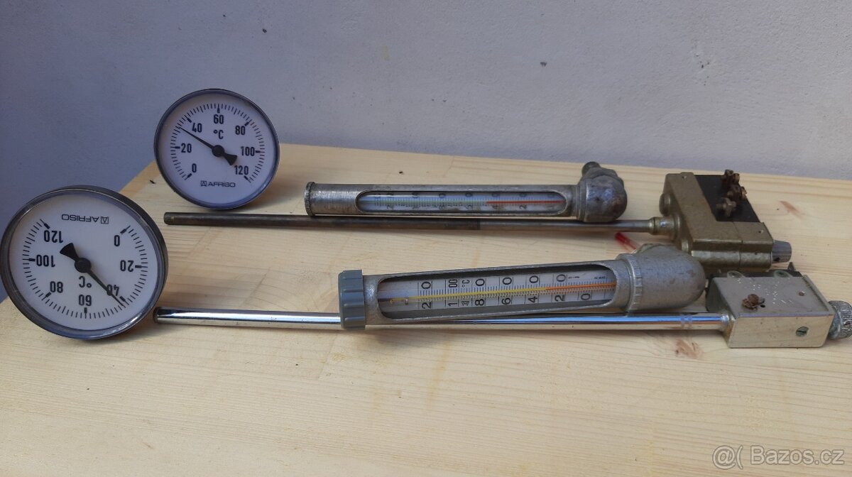 Teploměry, termostat, fitinky, kohouty - 5