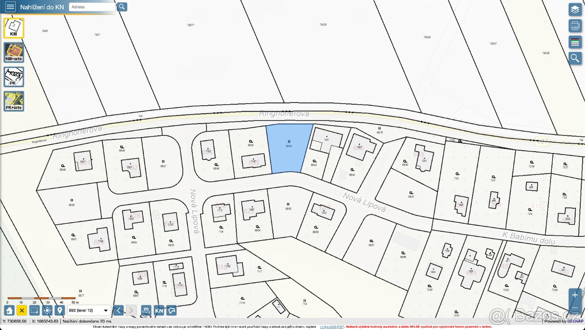 Stavební pozemek Velké Popovice 1002 m2 (Praha východ) - 5