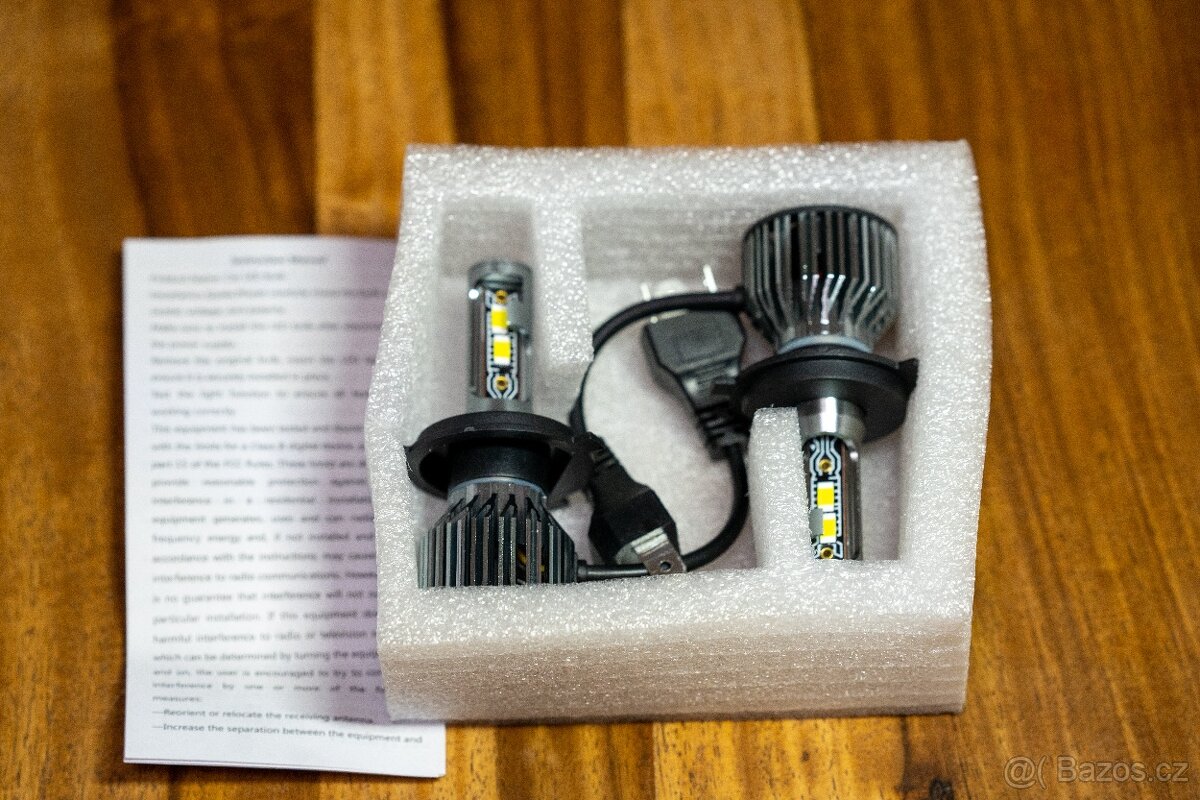 LED žárovky H4, H7, H1, 18 000 LM, 60W, 6000K - 5