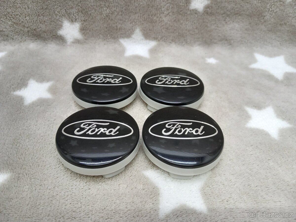 Středové krytky Ford, 54x52mm Černé - 5