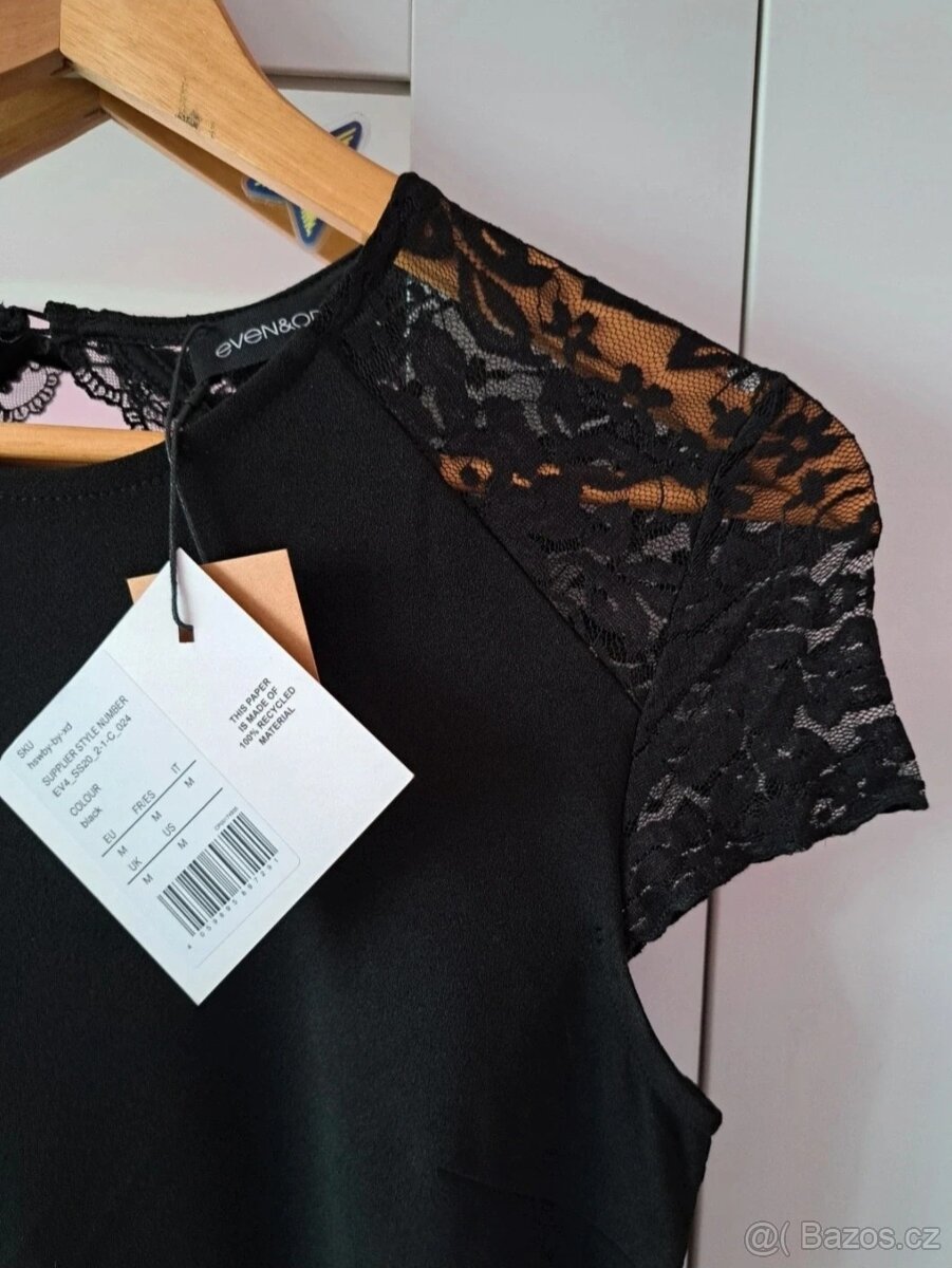 Nové černé šaty vel.38 - 5