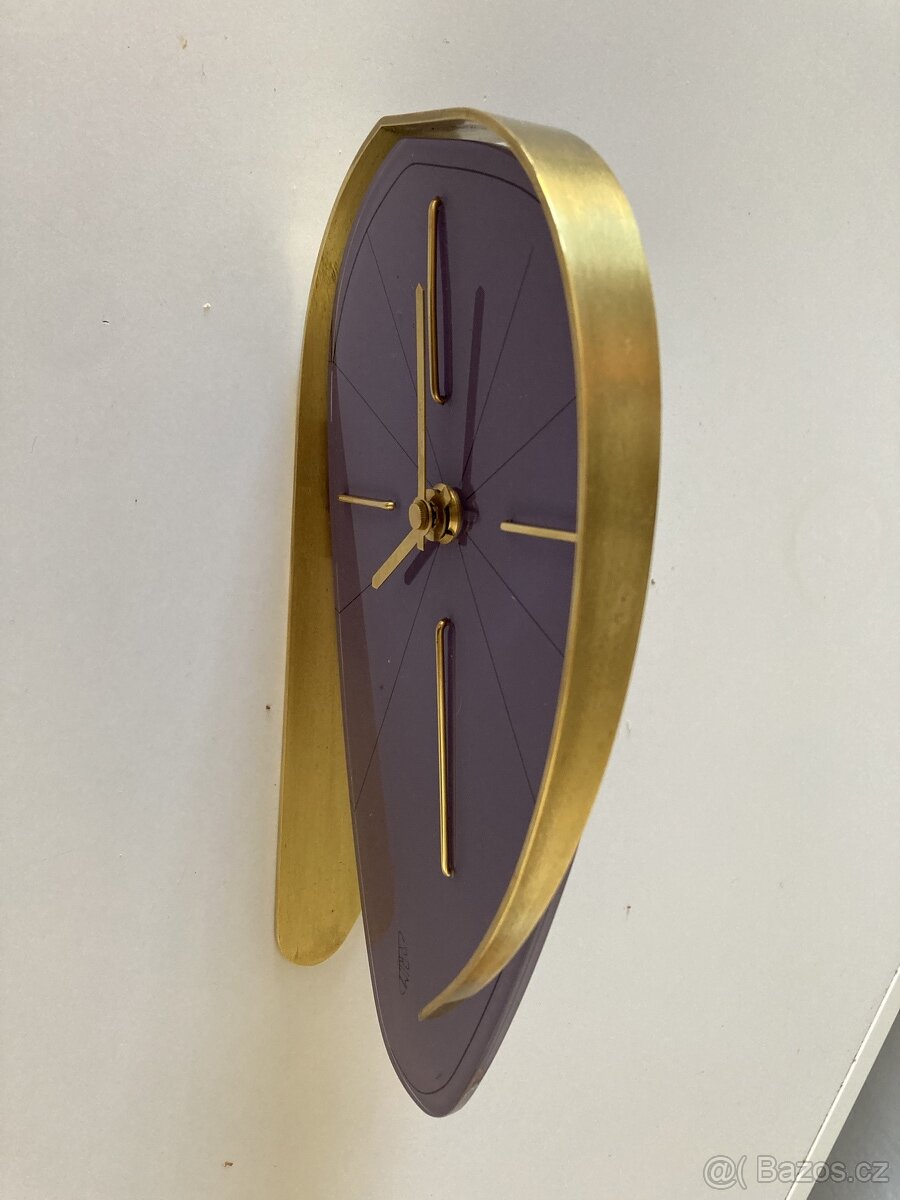 Krásné hodiny Prim Brusel fialové - 5