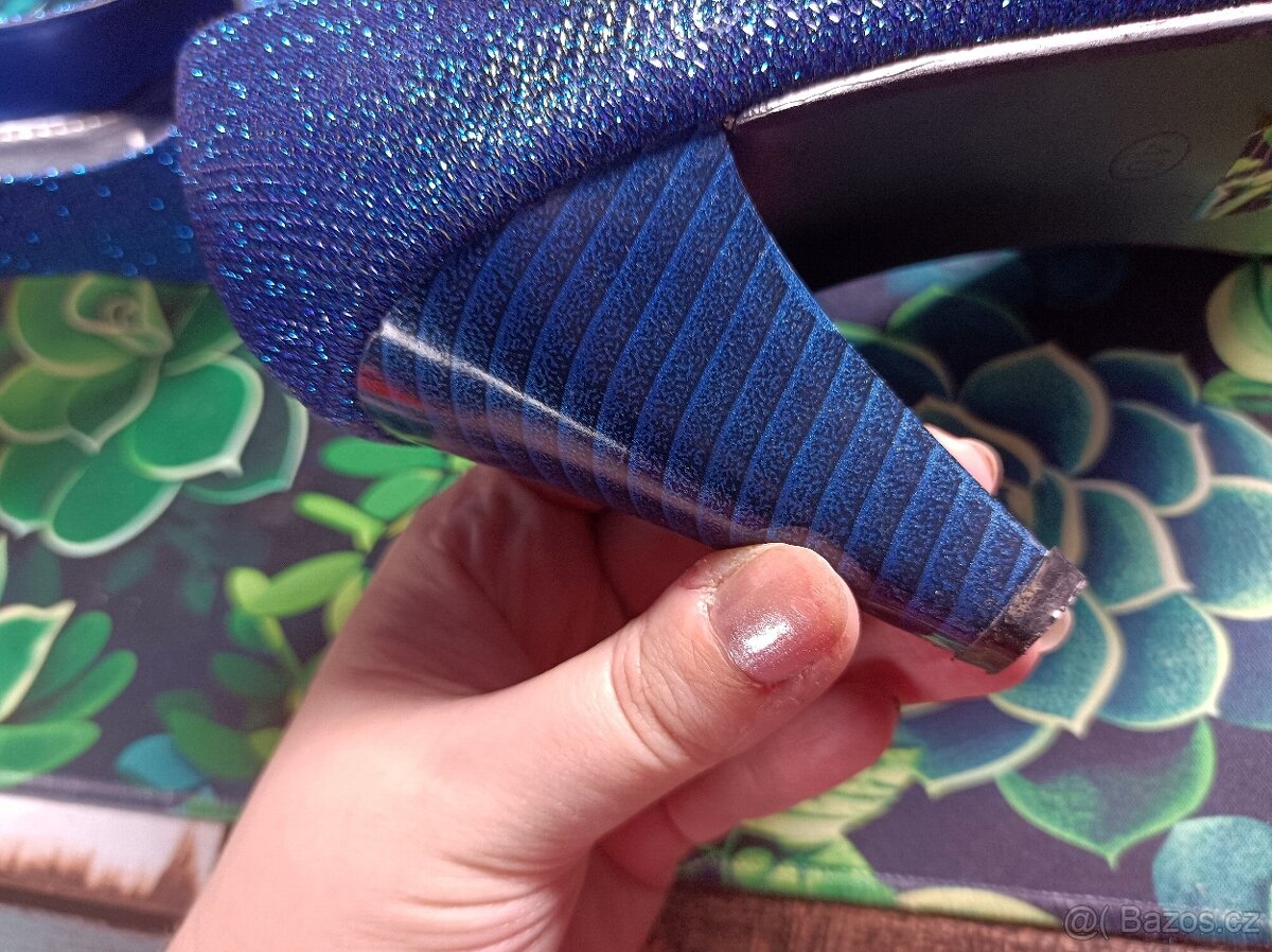 Plesové modré lodičky - 5