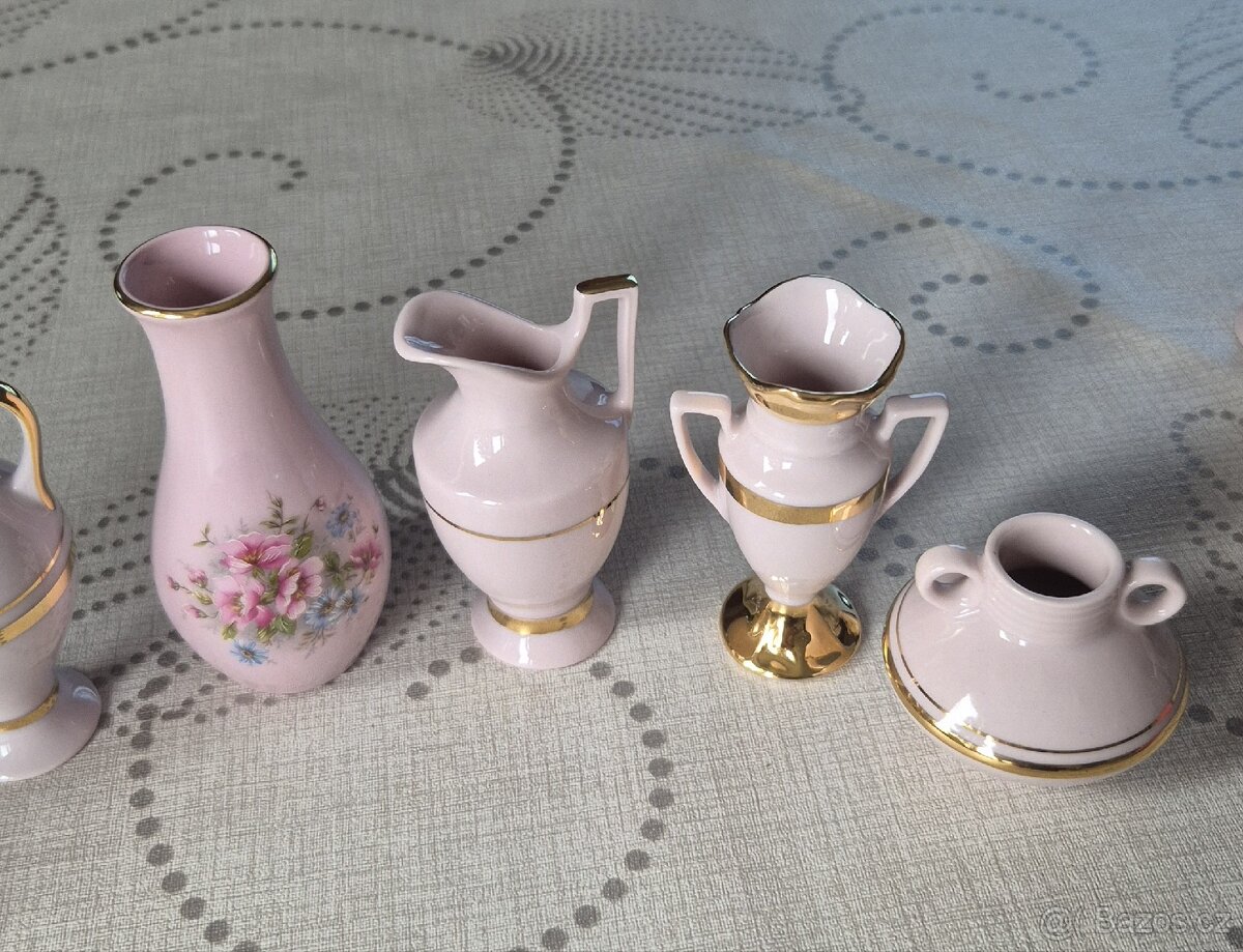 Růžový porcelán H&C Czech - 5