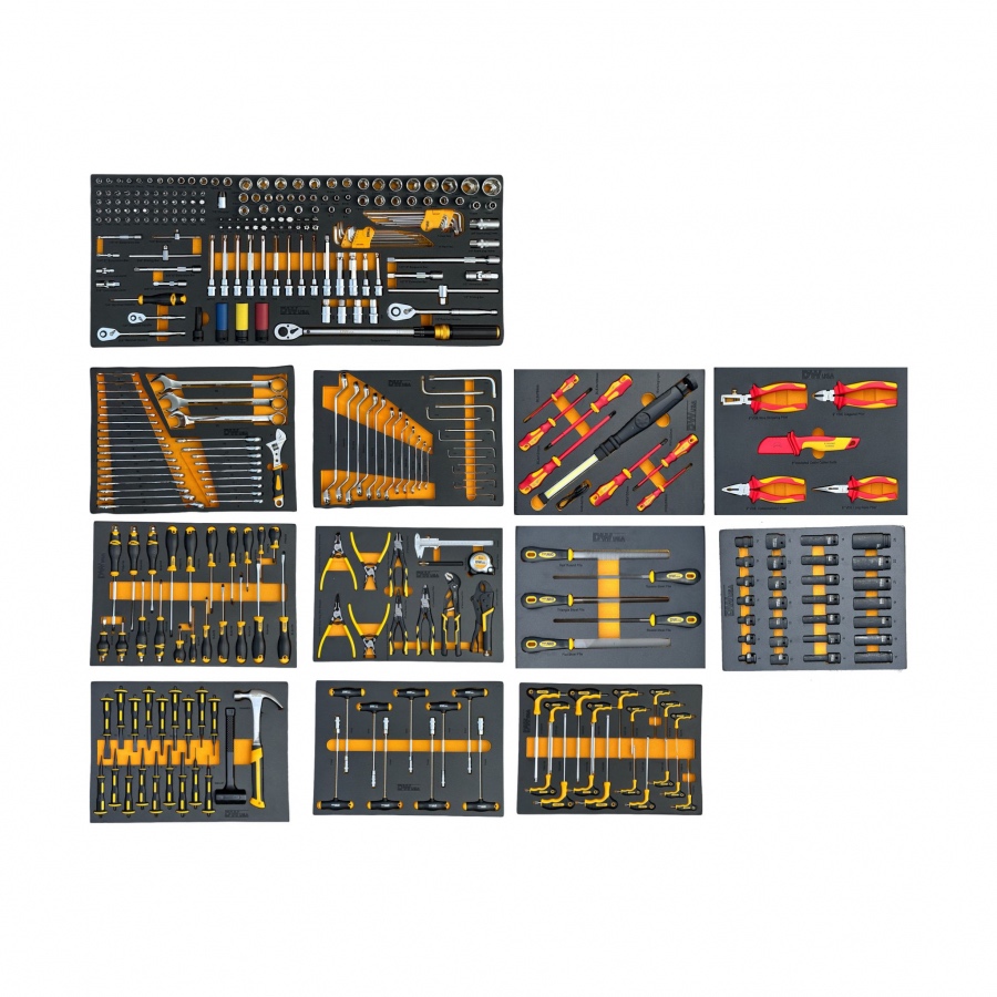 Dílensky vozík s nářadím 755 kusů DWUSA DW14 - 5